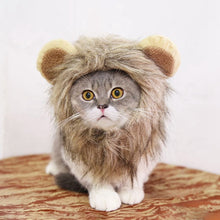 Load image into Gallery viewer, Halloween Funny Cute Pet Costume Cosplay Lion Mane Wig Cap Hat for Cat Xmas Clothes Fancy Dress with Ears Pet Dog Cats Product