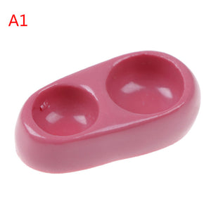 1/12 Dollhouse Miniature Mini Dog Cat Pet Food with Plate Simulation Furniture Model Toys for Doll Accessories Decoration