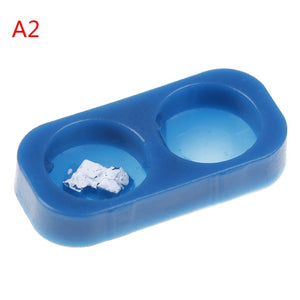 1/12 Dollhouse Miniature Mini Dog Cat Pet Food with Plate Simulation Furniture Model Toys for Doll Accessories Decoration