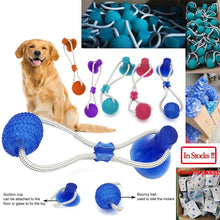 Load image into Gallery viewer, Pet Cats Dogs Interactive Suction Cup Push TPR Ball Toys Elastic Ropes Pet Tooth Cleaning Chewing Playing IQ Treat Puppy Toys