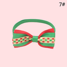 Load image into Gallery viewer, Christmas Holiday Pet Cat Dog Collar Bow Tie Adjustable Neck Strap Cat Dog Grooming Accessories Pet Product Supplies Christmas