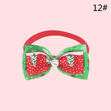 Load image into Gallery viewer, Christmas Holiday Pet Cat Dog Collar Bow Tie Adjustable Neck Strap Cat Dog Grooming Accessories Pet Product Supplies Christmas