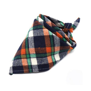 Dog Bandana Cotton Plaid Washable Winter Pet Dog Bandanas Scarf Bow ties Collar Cat Small Middle Large Dog Grooming Products