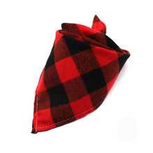 Load image into Gallery viewer, Dog Bandana Cotton Plaid Washable Winter Pet Dog Bandanas Scarf Bow ties Collar Cat Small Middle Large Dog Grooming Products