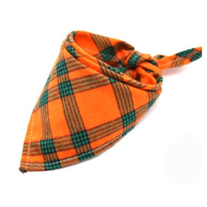 Dog Bandana Cotton Plaid Washable Winter Pet Dog Bandanas Scarf Bow ties Collar Cat Small Middle Large Dog Grooming Products