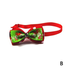 Load image into Gallery viewer, 1pcs Cute Christmas Decor Pet Dog Cat Puppy Bow Tie Collar Bowtie Pet Christmas Bow Tie Collar with Drill