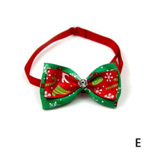 Load image into Gallery viewer, 1pcs Cute Christmas Decor Pet Dog Cat Puppy Bow Tie Collar Bowtie Pet Christmas Bow Tie Collar with Drill