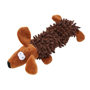 Dog Puppy Squeak Sound Tooth Chew Toy Funny Pet Cat Dog Squeaky Plush Toy Interactive Play Game for Small Large Dogs Pet Product