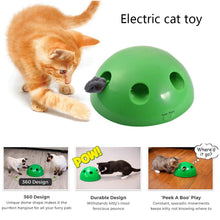 Load image into Gallery viewer, Electric Cat Toys Interactive Cat Scratching Device Funny Carnival Game Peek A Boo Play Cat Kitty Training Toy Pet Products