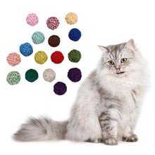 Load image into Gallery viewer, 2PCS Pet Product Pet Cat Kitten Bell Fun Game Woolen Yarn Ball Exercise Scratch Play Chewing Toy Cat Ball Toy