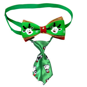 Pet Cat Dog Bow Tie Collar Adjustable Christmas Neck Strap Cat Dog Grooming Accessories Pet Product Puppy Necktie