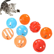 Load image into Gallery viewer, 5Pcs Funny Pet Cat Toy Plastic Hollow Bell Game Ball Kitten Toys  Exercise Play Interactive Toy Cat Supplies Pet Products