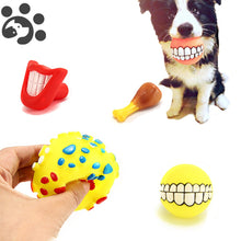 Load image into Gallery viewer, Dog Chew Toys Squeaking Pet Bite Toy Screaming Interactive Drumstick Lips Ball For Dogs Puppies Pet Products Dog Games TY0051