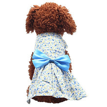 Load image into Gallery viewer, Puppy Clothes For Dogs Floral Flower Dress Skirt Bowknot Princess Clothes Pet Dog Products