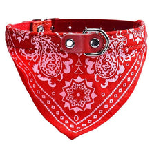 Load image into Gallery viewer, Pet Puppy Collar Leather Dog Collar Lead Adjustable Dog Bandana Necklace Dog Accessories Pet Products Cat Tie Scarf Neckerchief