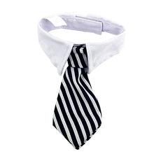 Load image into Gallery viewer, 1pcs Pet Product S/L Pet Ties Stripe Small Cotton Pet Dog Puppy Necktie Adjustable Bow Tie Grooming for Christmas Decor