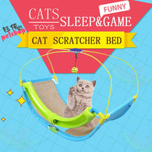 Load image into Gallery viewer, Multi-function Cat Scratcher Game Hammock Cradle Bed With Ball Fun Pet Products Cat Toy Supplies Scratchers Pad for Cat Toys